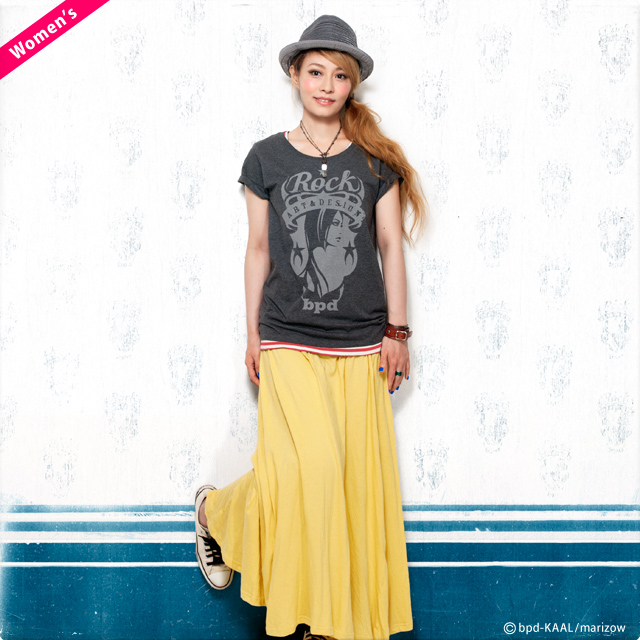 レディースTシャツ Rock ロック エンブレム