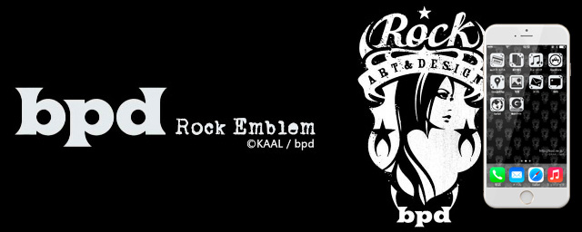 bpd Rock エンブレム BLACK iPhone きせかえ