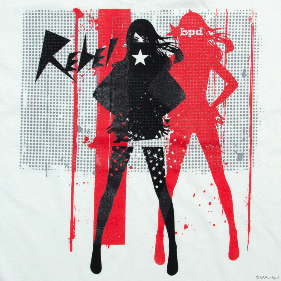 KAAL rebel woman art of rock tee shirt print