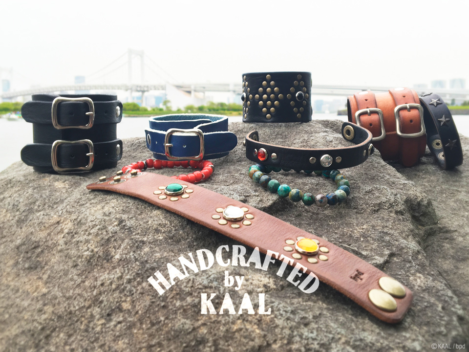 Handcrafted by KAAL Vintage Leather Bracelet Poster