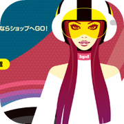 jaf u-17 super-car girl illustration