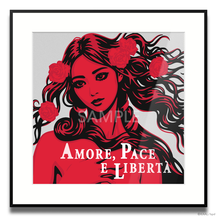 kaal Amore Pace e Libertà giclee art