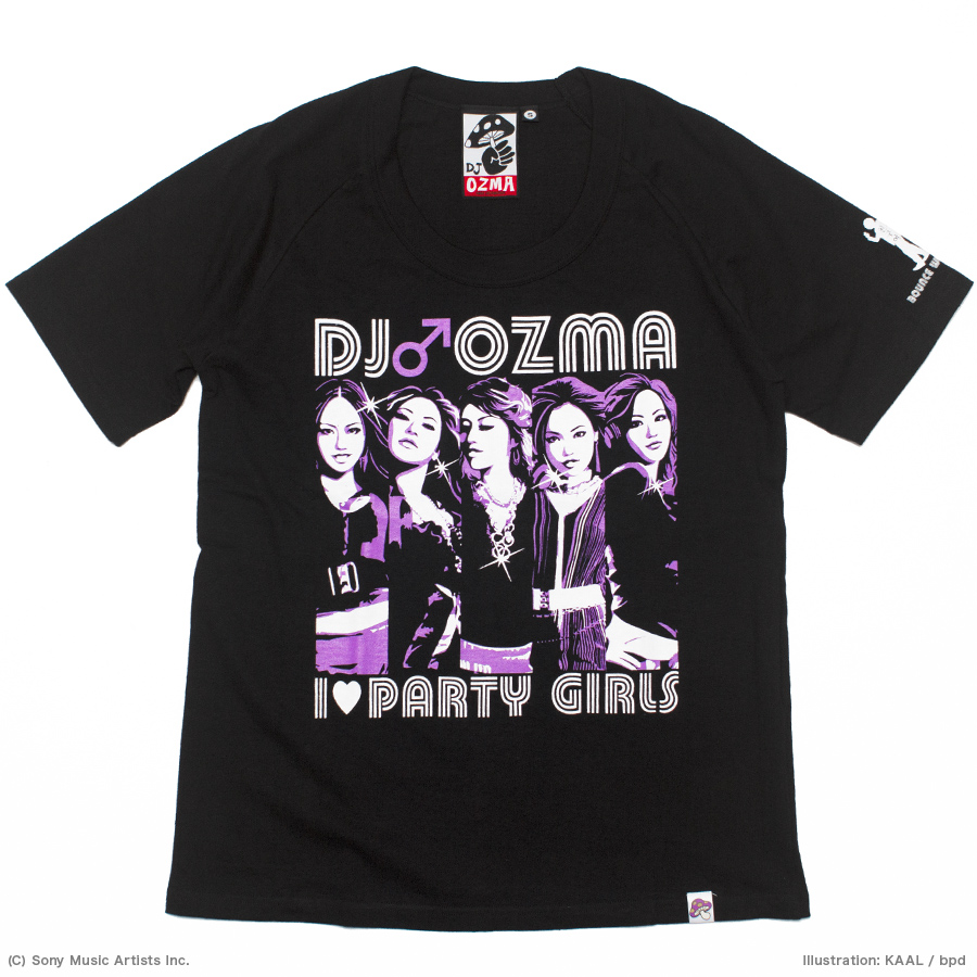 DJ OZMA I Love Party People Tour Tee Shirt illustration by KAAL bpd
