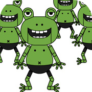 frog and trippers character illustration